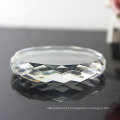 Peso de papel de cristal gravado da forma redonda / paperweight de cristal 3D